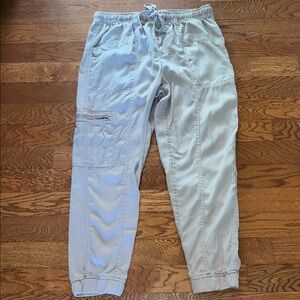 Nicole Miller lyocell dusty rose cargo jogger pants size large
